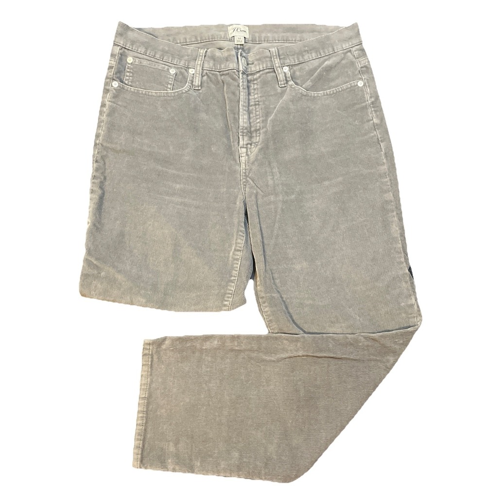 J.Crew Corduroy Womens 32 (fits 34X 26) Charcoal Gray Vintage Slim Straight